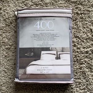 2 King Size Cotton Pillow Cases